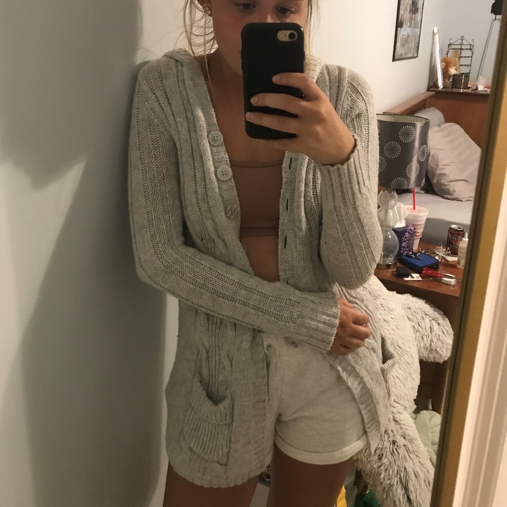 Justice Girls Pullover Cable Knit Cardigan